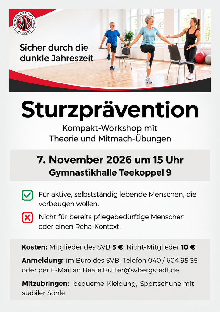 Workshop Sturzprävention